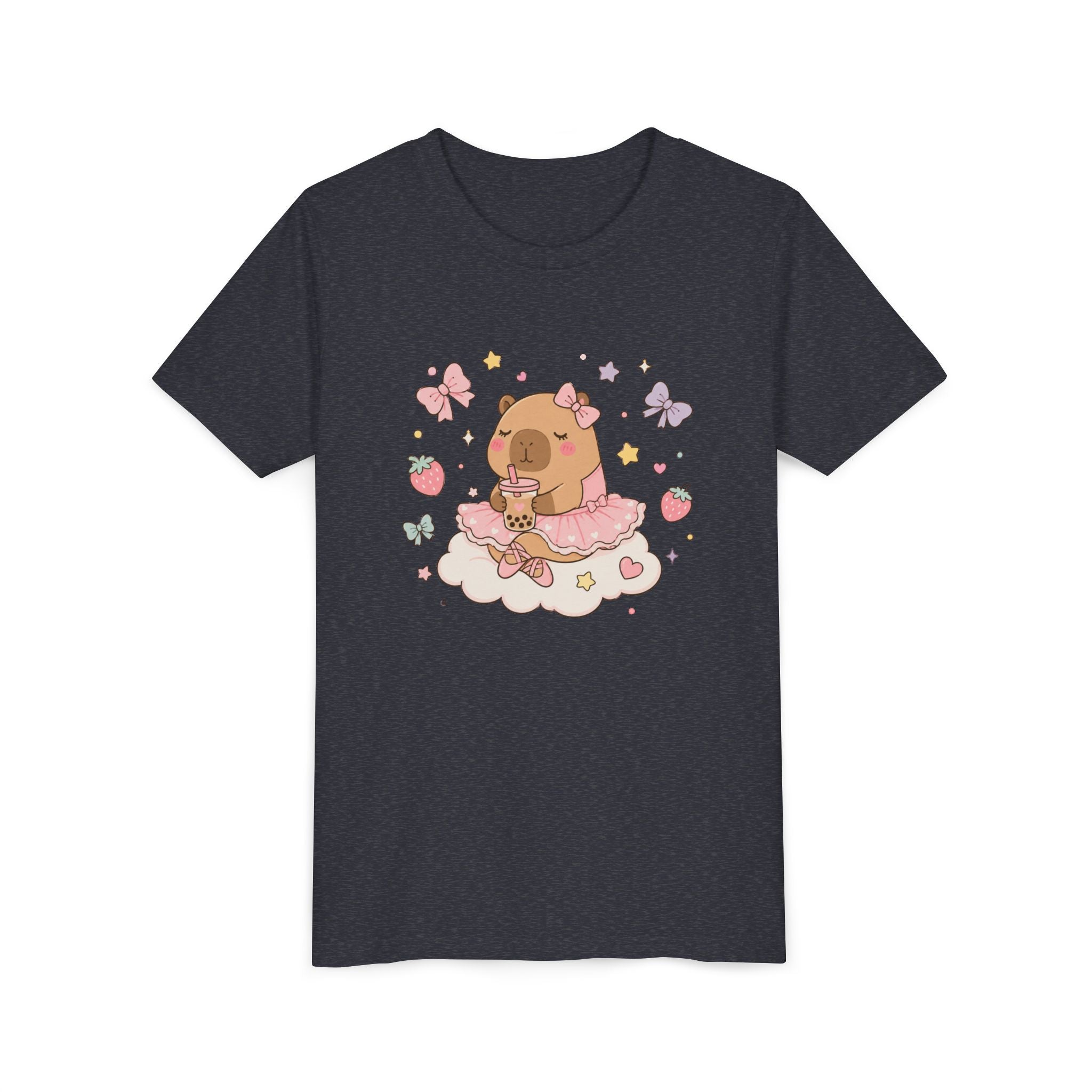 Ballerina Capybara Bubble Tea T-shirt