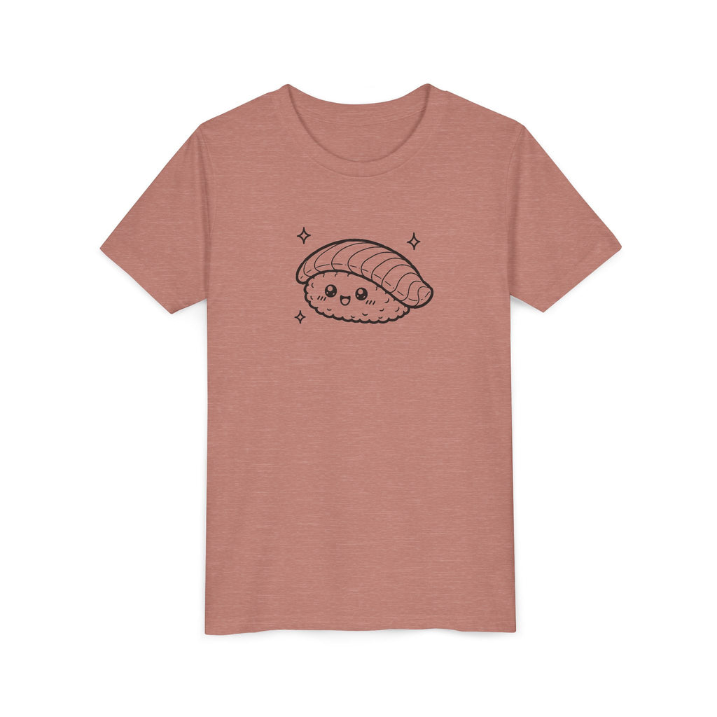 Happy Salmon Nigiri Sushi Outline T-shirt