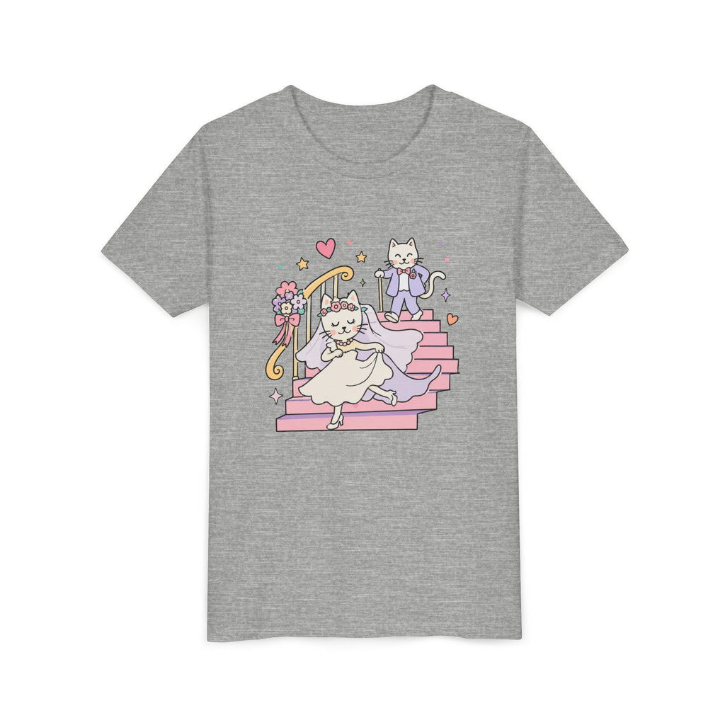 Wedding Cats Cartoon T-shirt