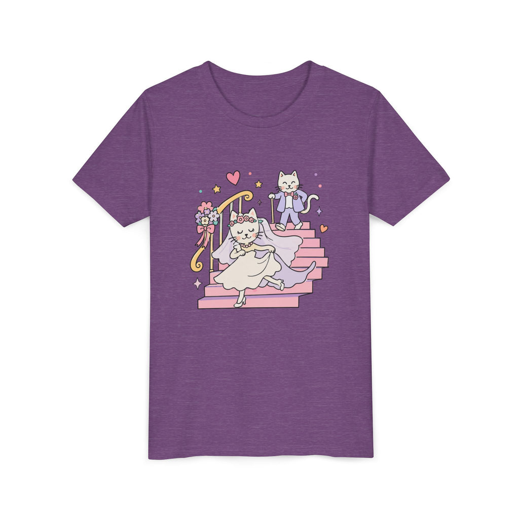 Wedding Cats Cartoon T-shirt