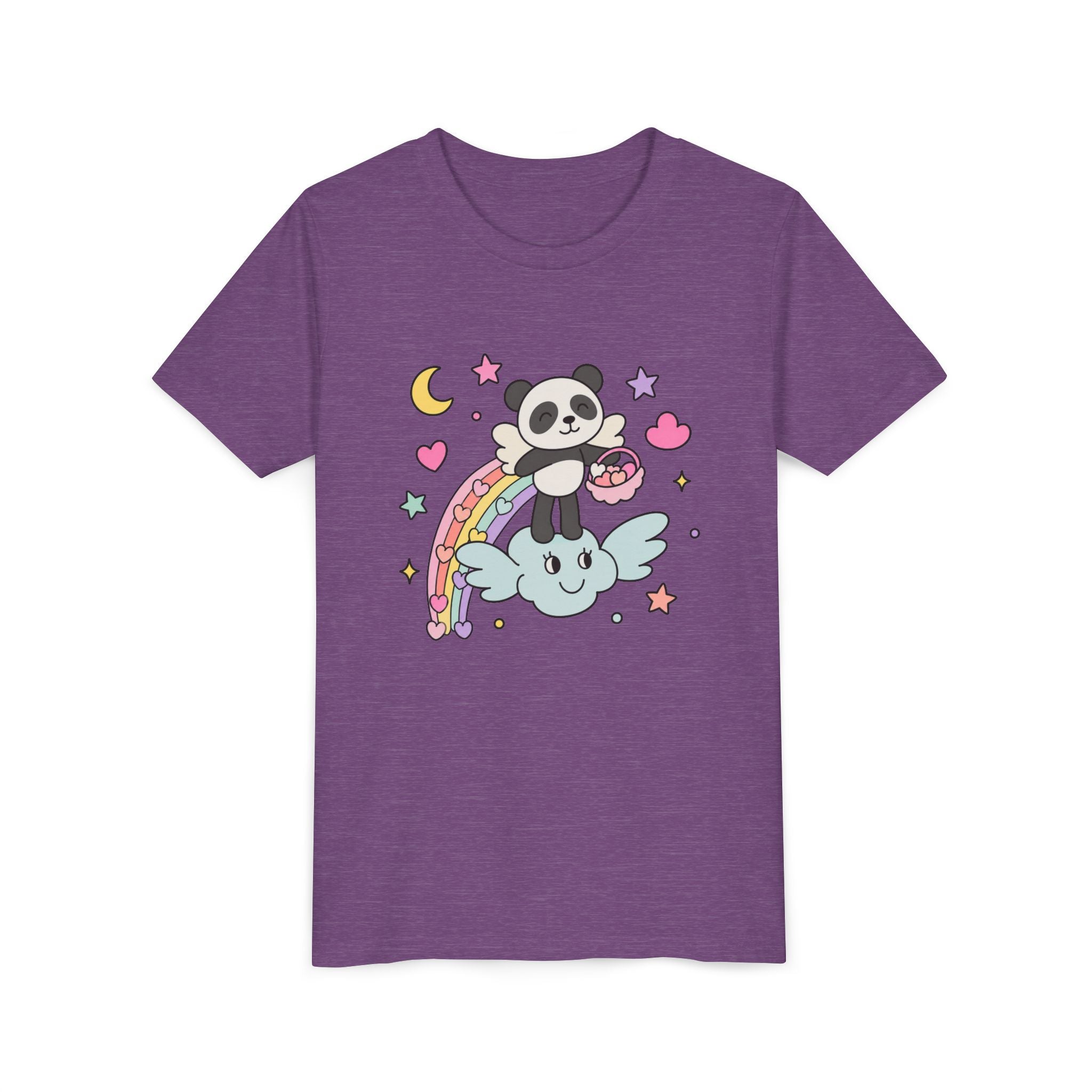 Panda Rainbow Love Cloud T-shirt