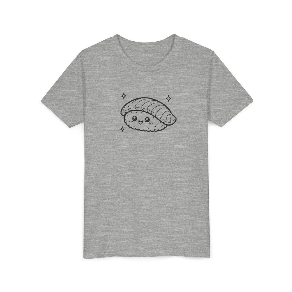 Happy Salmon Nigiri Sushi Outline T-shirt