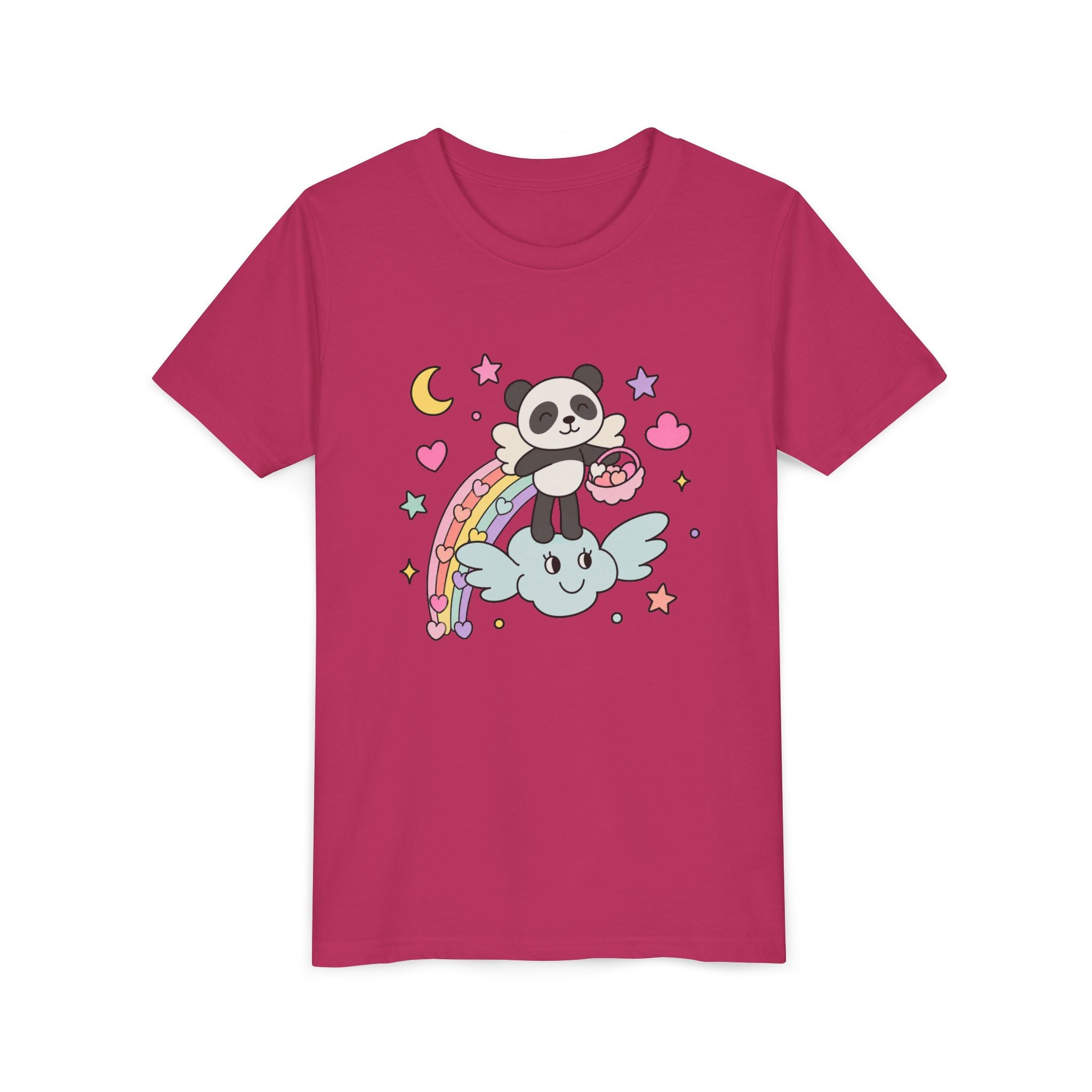 Panda Rainbow Love Cloud T-shirt