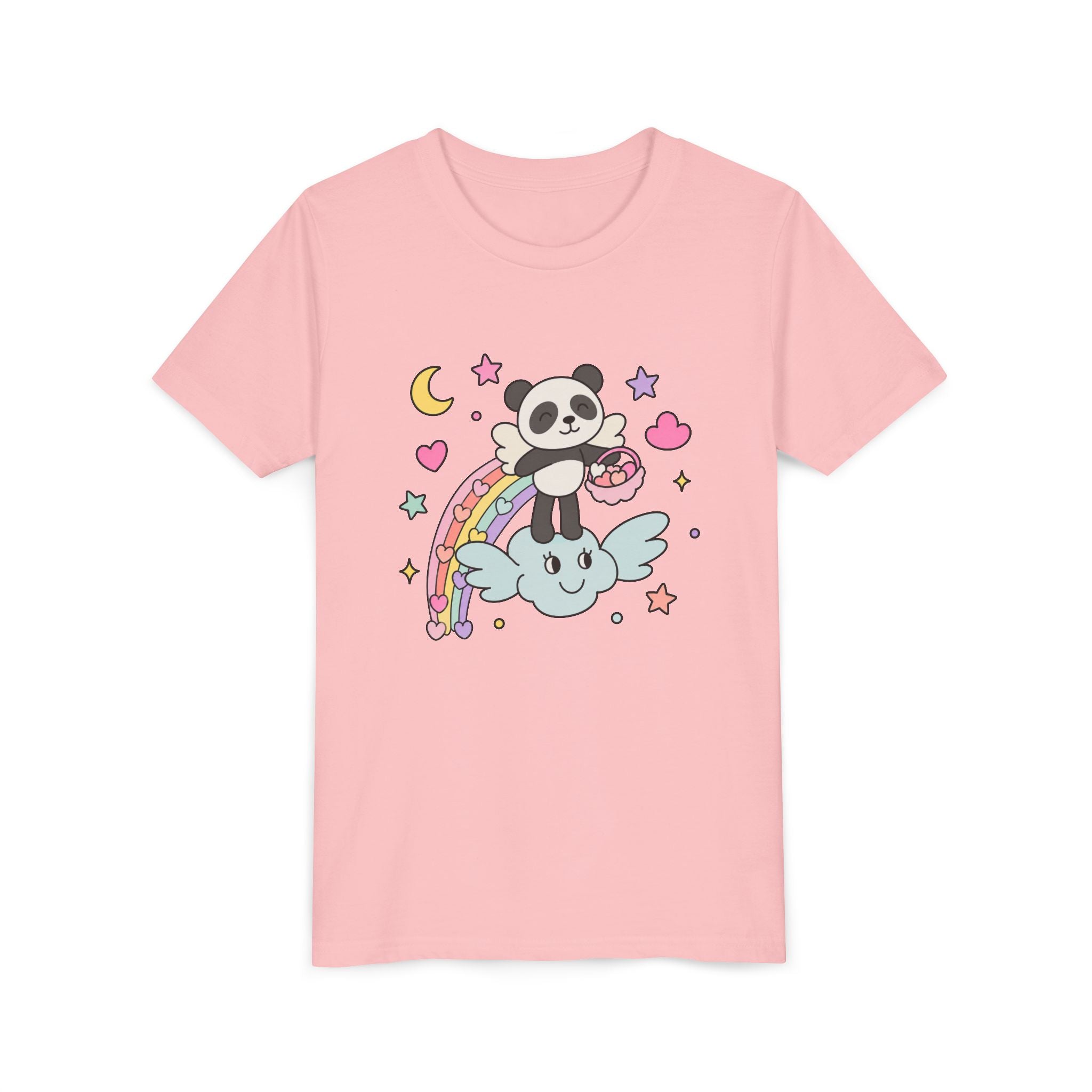 Panda Rainbow Love Cloud T-shirt