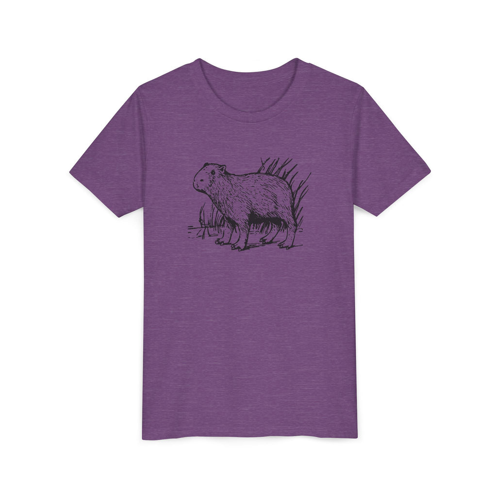 Capybara line drawing T-shirt