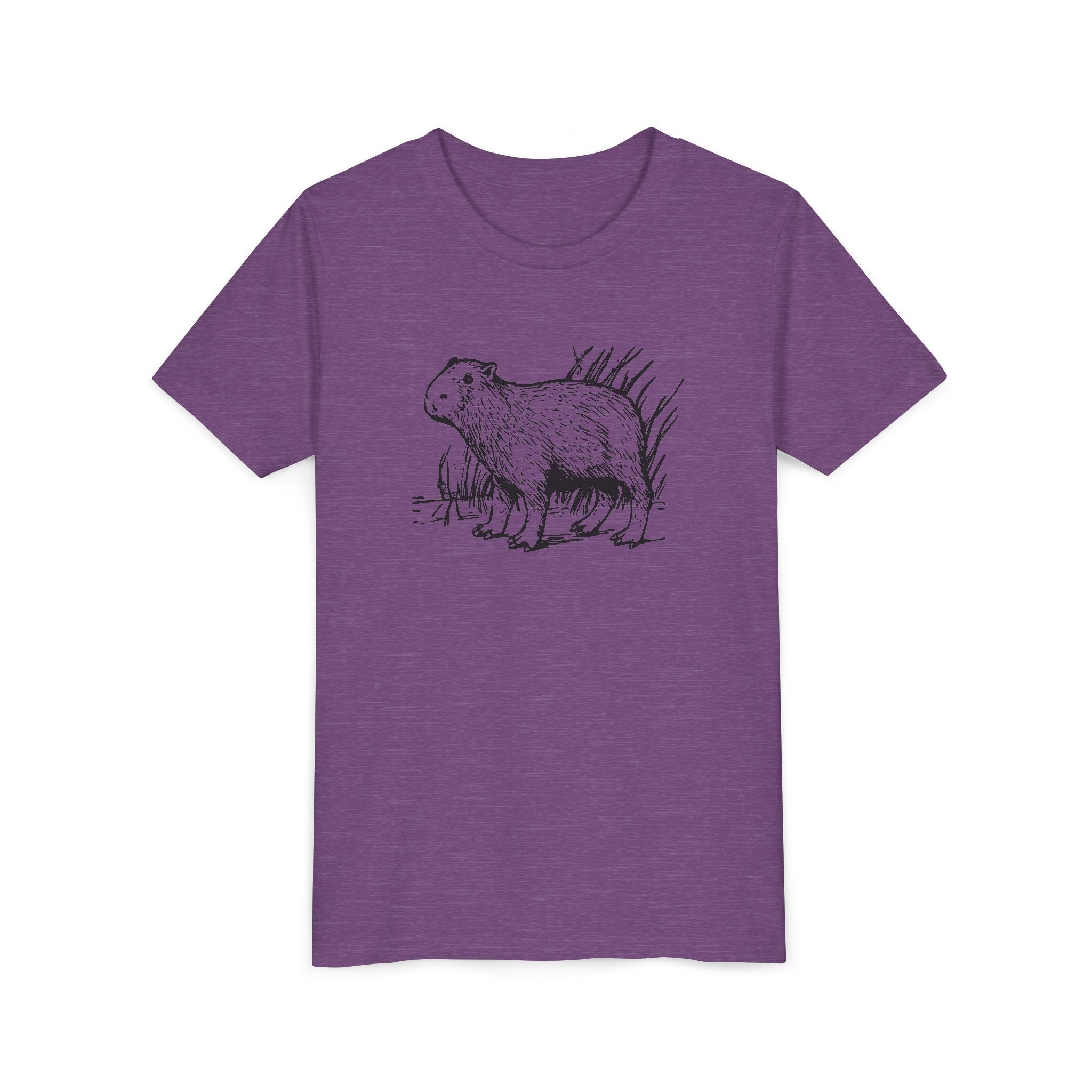 Capybara line drawing T-shirt