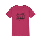 Capybara line drawing T-shirt