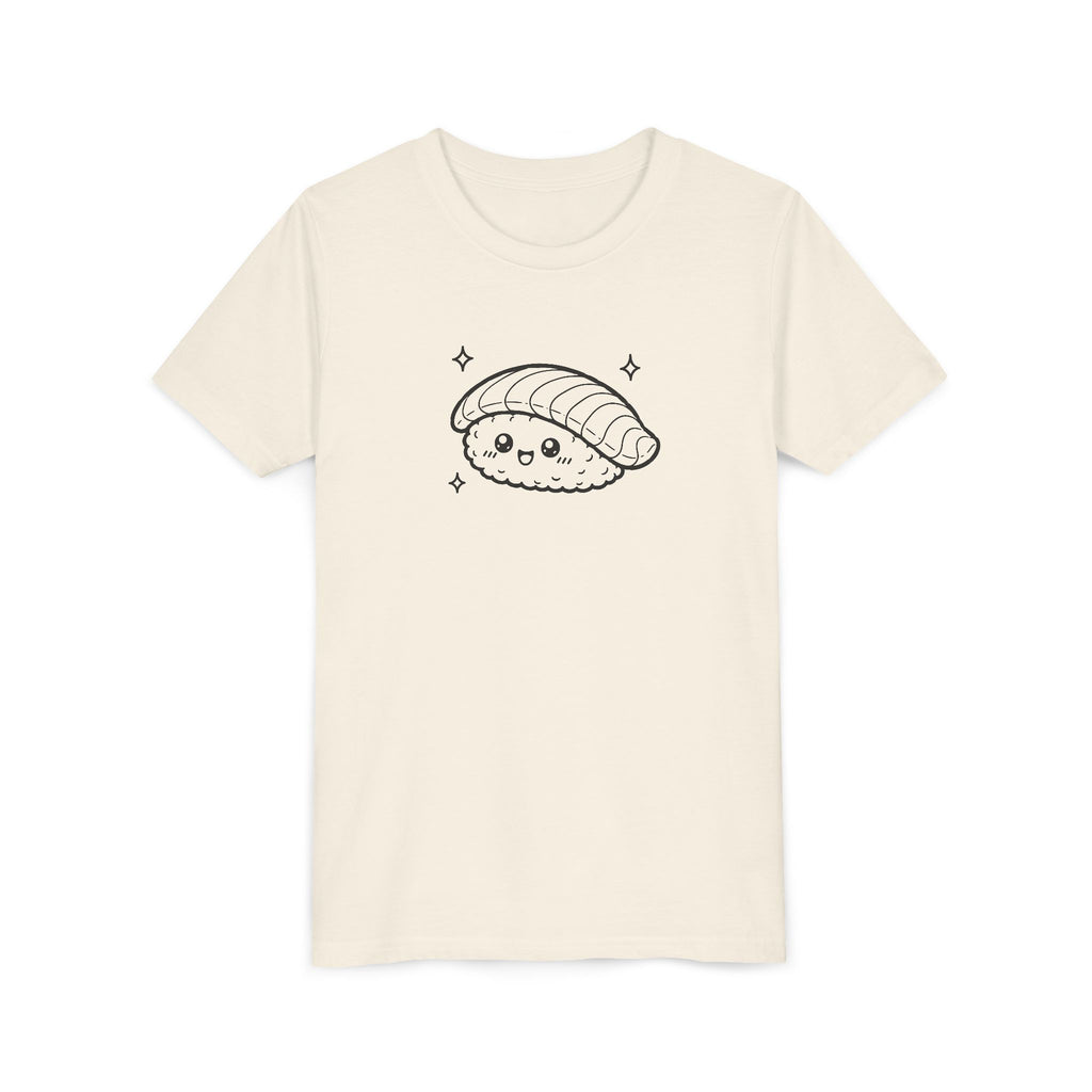 Happy Salmon Nigiri Sushi Outline T-shirt