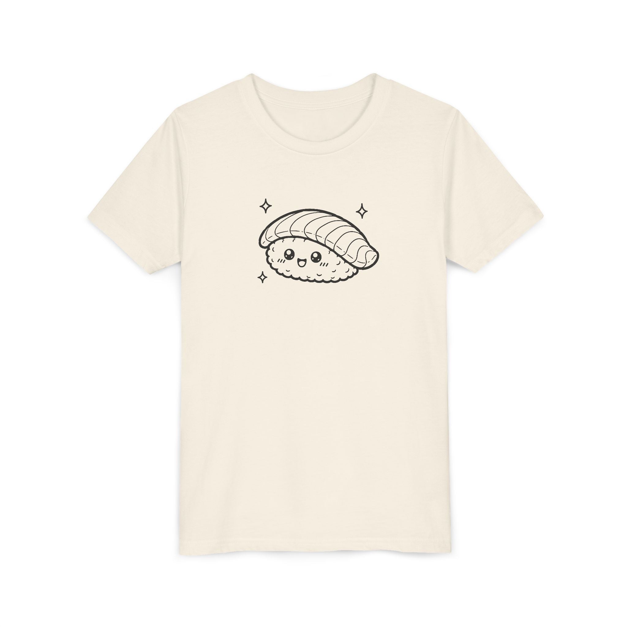 Happy Salmon Nigiri Sushi Outline T-shirt