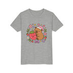 Sleepy Capybara Strawberry T-shirt
