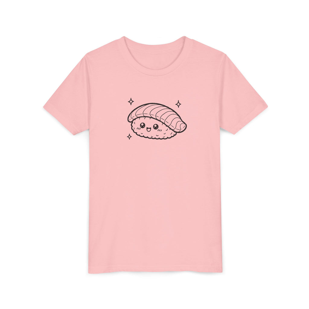 Happy Salmon Nigiri Sushi Outline T-shirt