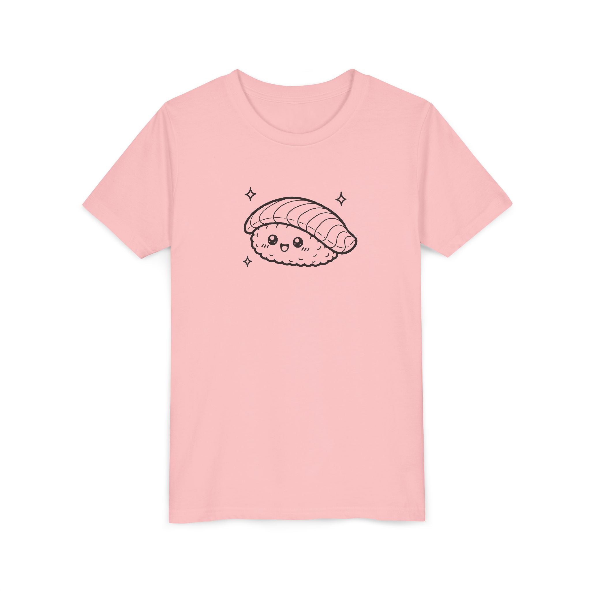 Happy Salmon Nigiri Sushi Outline T-shirt