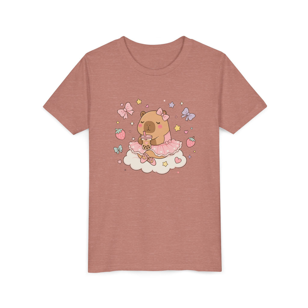 Ballerina Capybara Bubble Tea T-shirt
