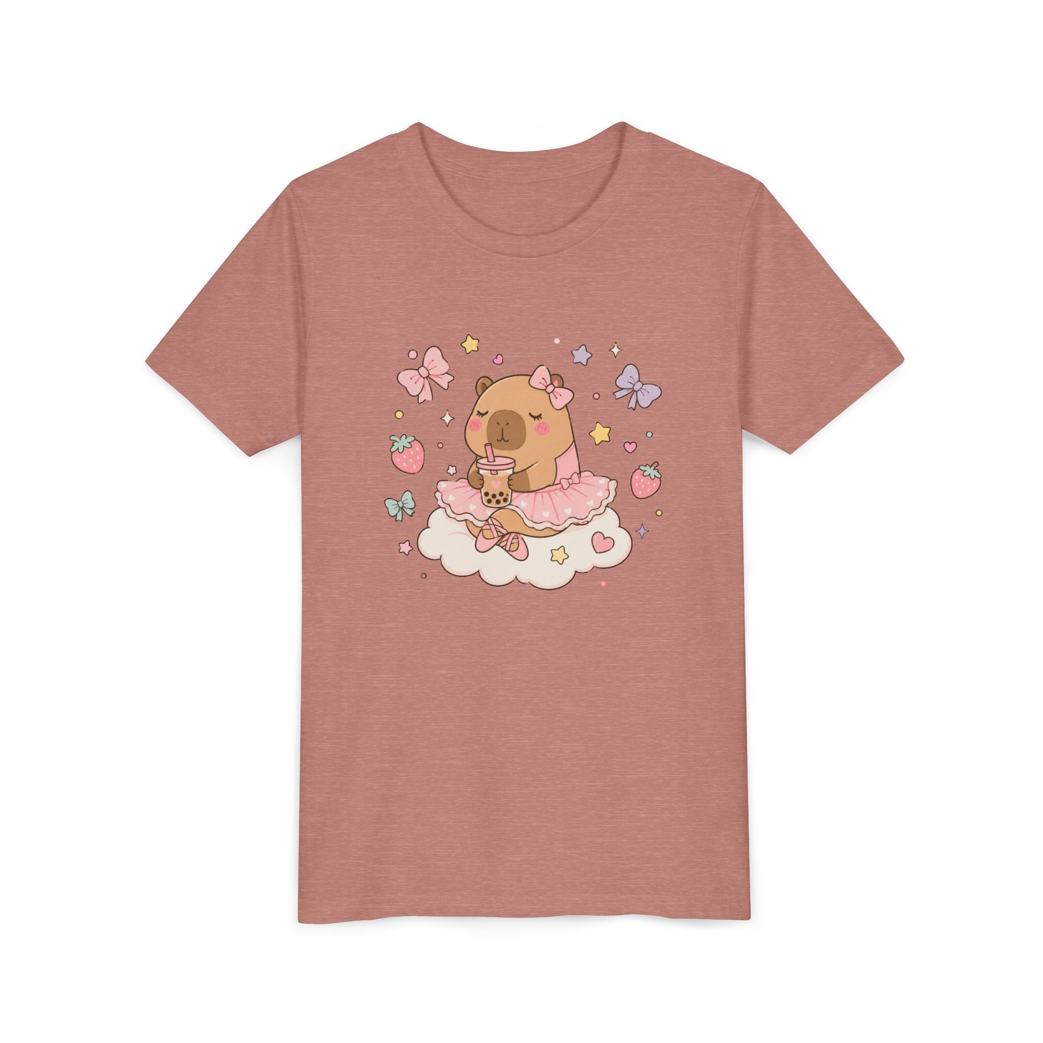 Ballerina Capybara Bubble Tea T-shirt