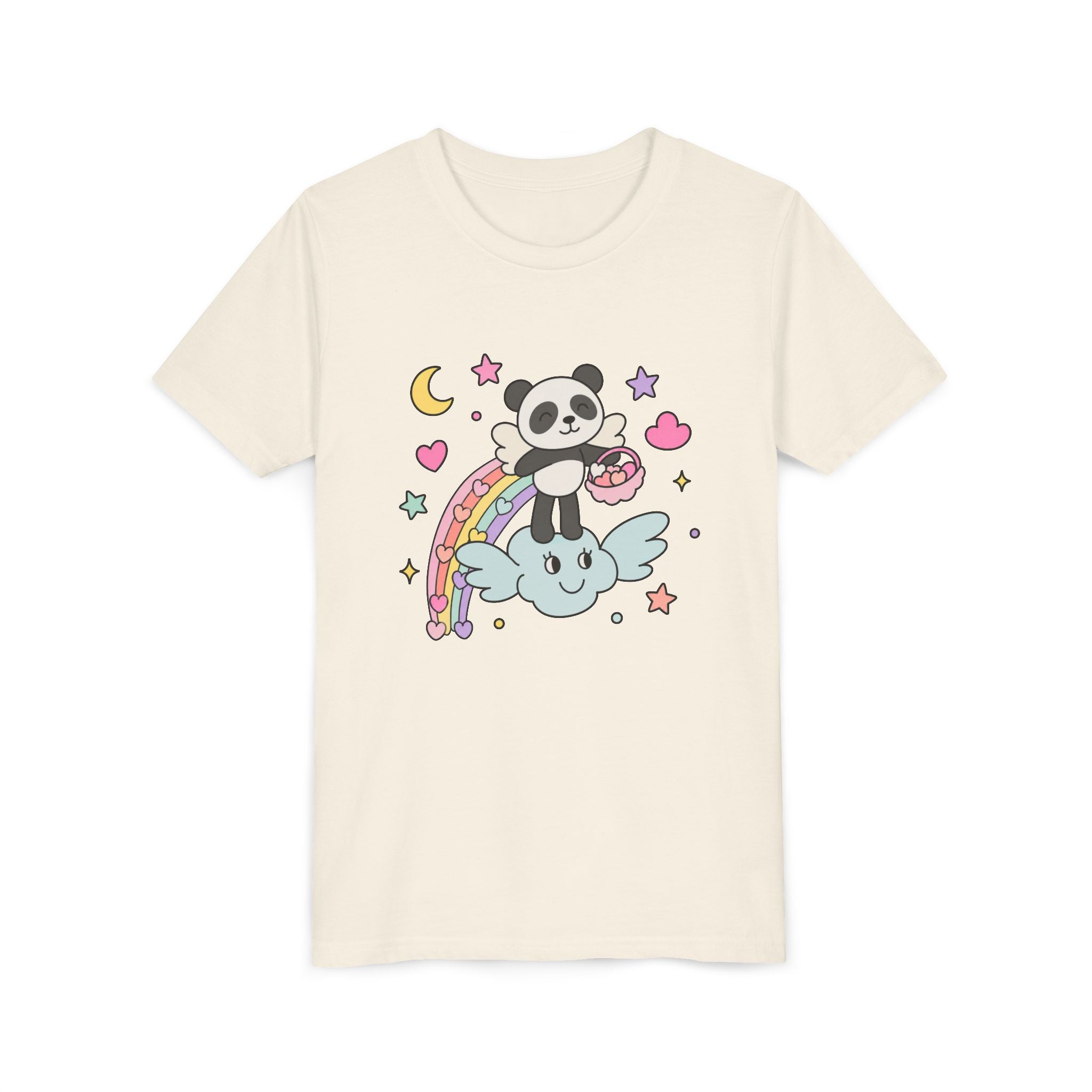 Panda Rainbow Love Cloud T-shirt