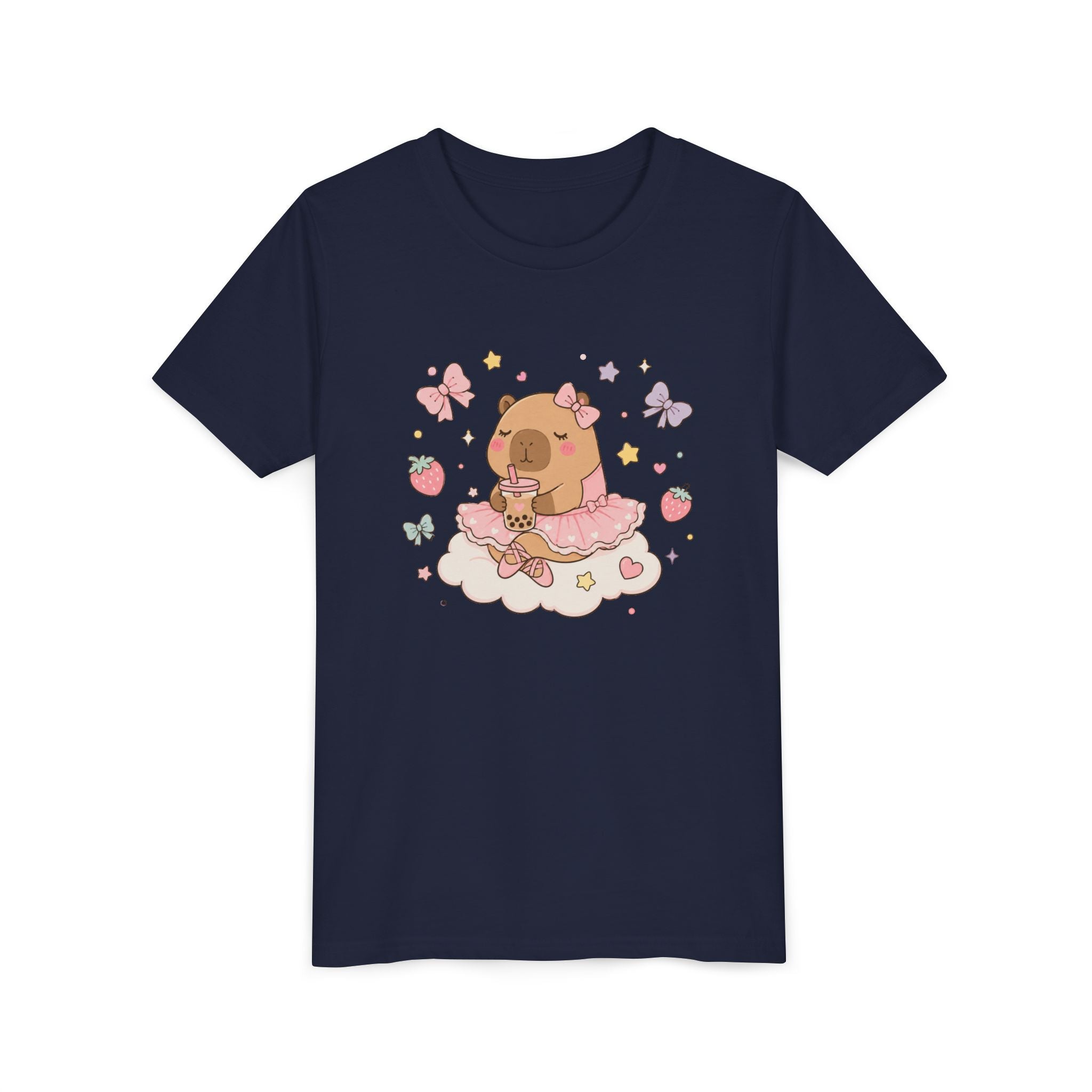 Ballerina Capybara Bubble Tea T-shirt