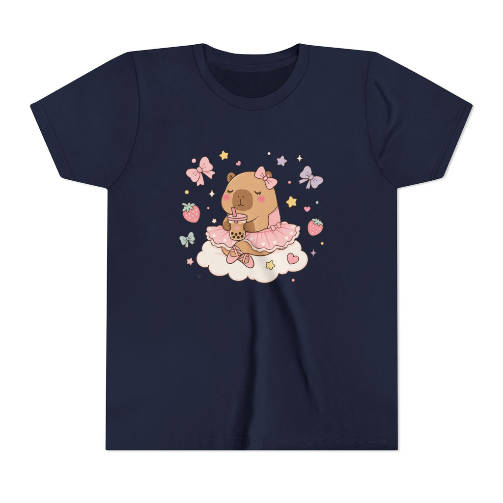 Ballerina Capybara Bubble Tea T-shirt