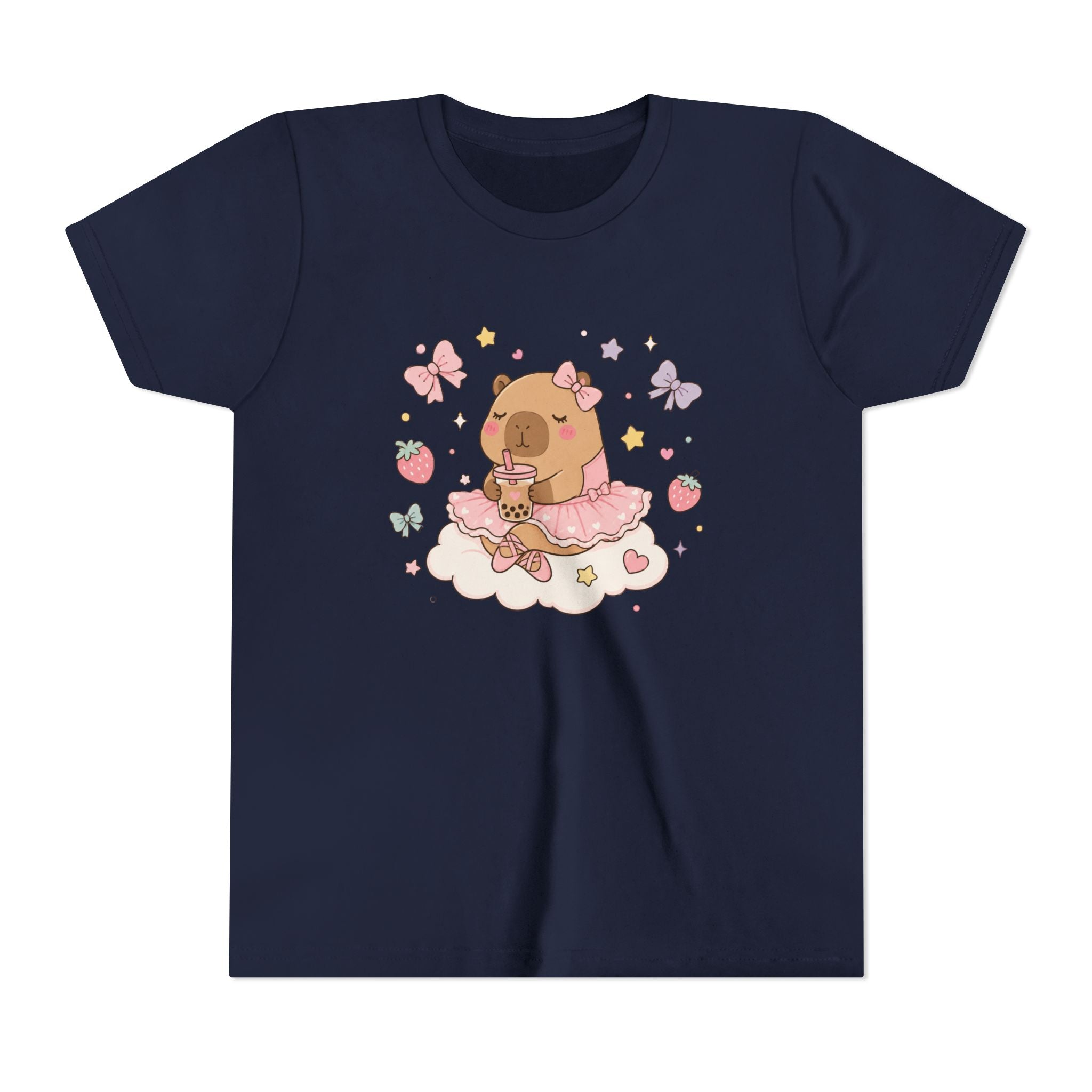 Ballerina Capybara Bubble Tea T-shirt