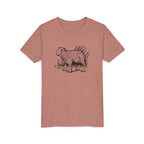 Capybara line drawing T-shirt