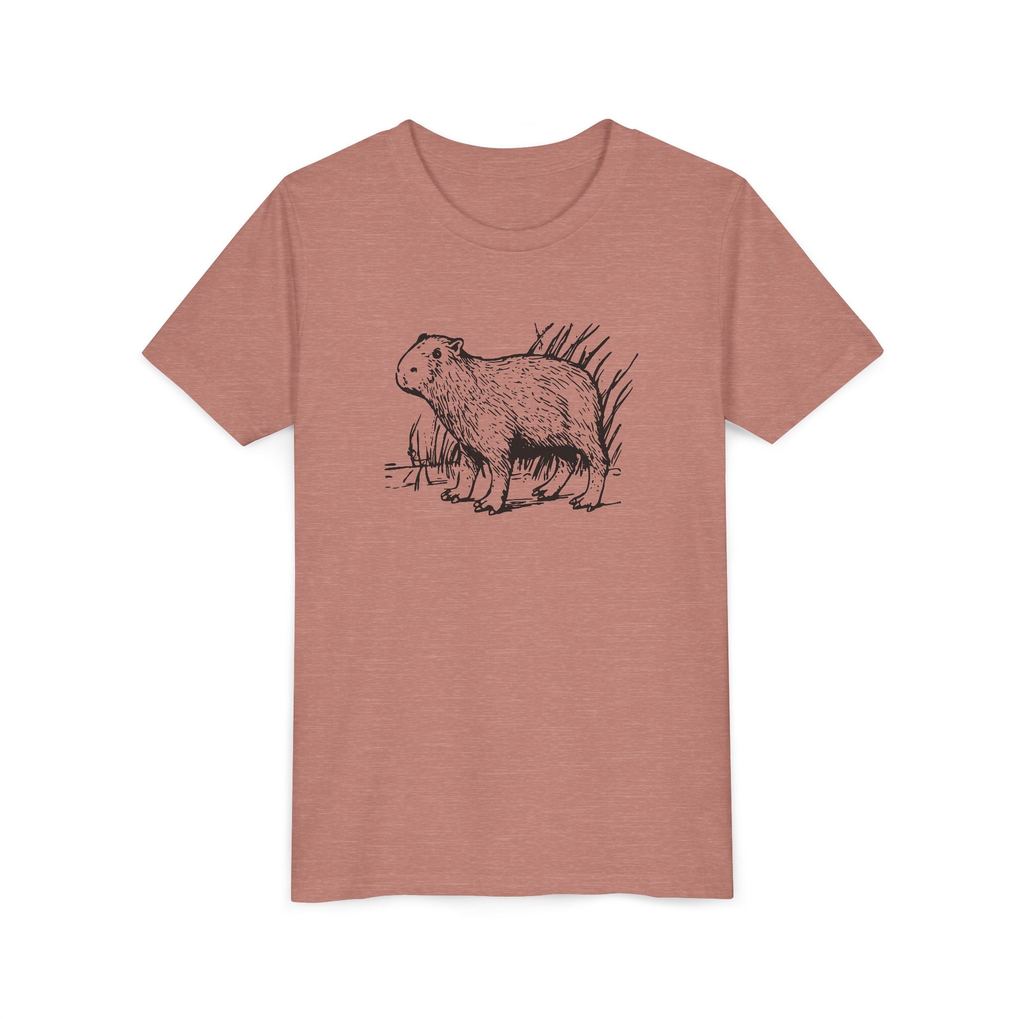 Capybara line drawing T-shirt