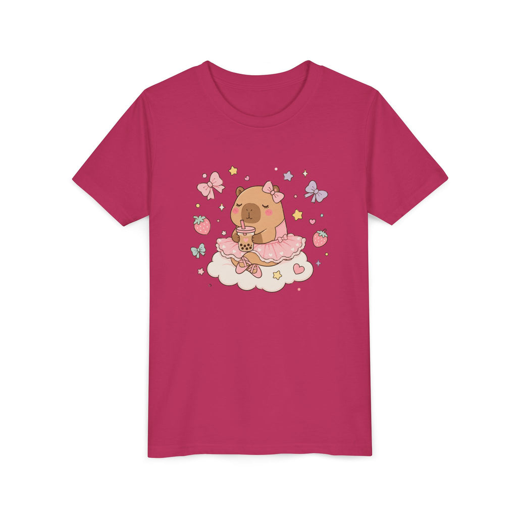 Ballerina Capybara Bubble Tea T-shirt