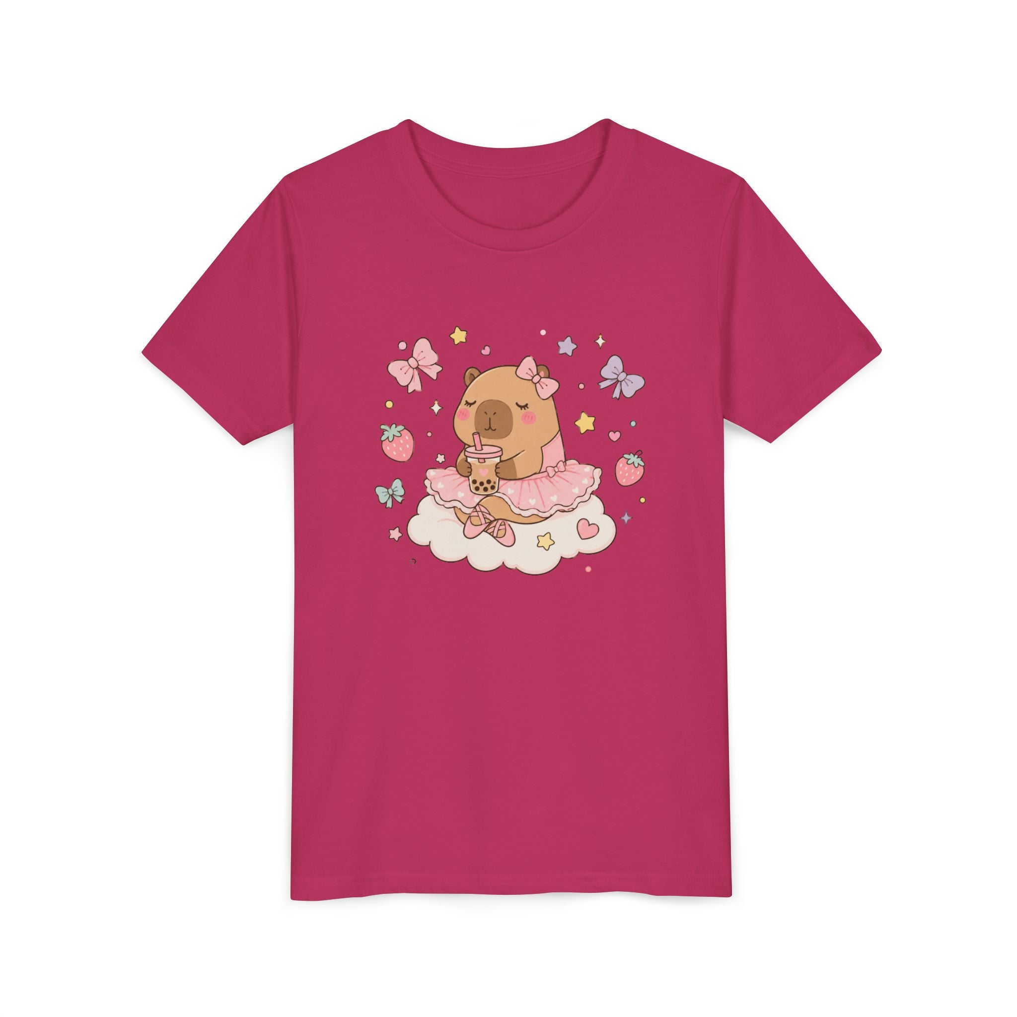 Ballerina Capybara Bubble Tea T-shirt